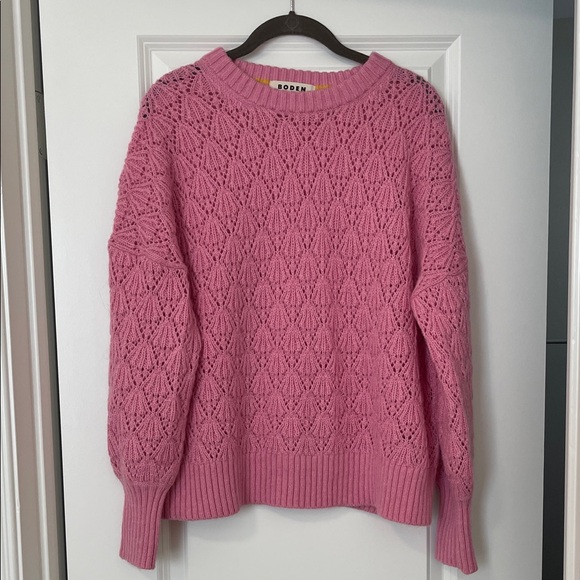 Boden Sweaters - EUC! Boden Rose Textured Knit Sweater, Size Medium